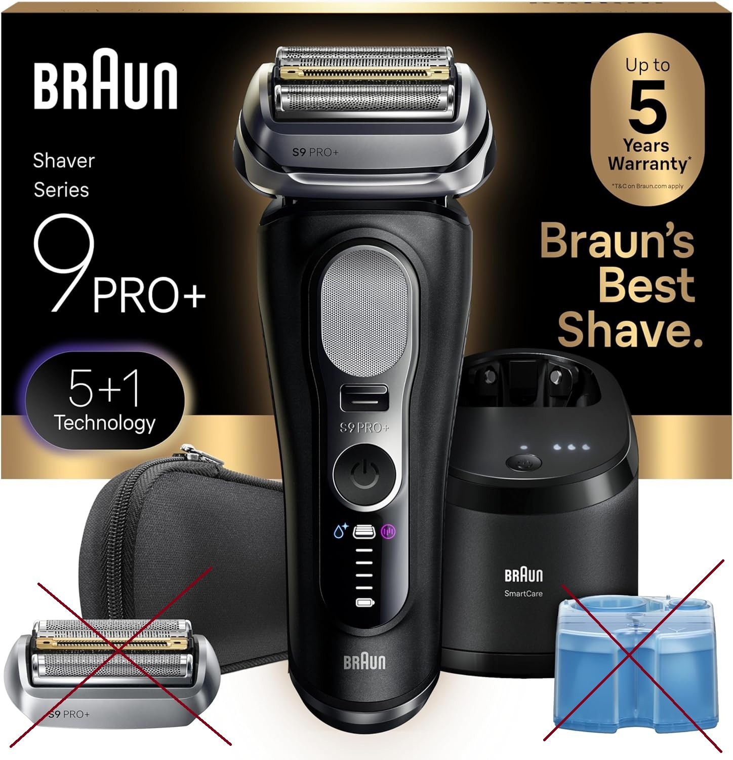 *READ* Braun Series 9 PRO+ Electric Shaver Wet Dry Auto Cleaning Dock 9660CCPS