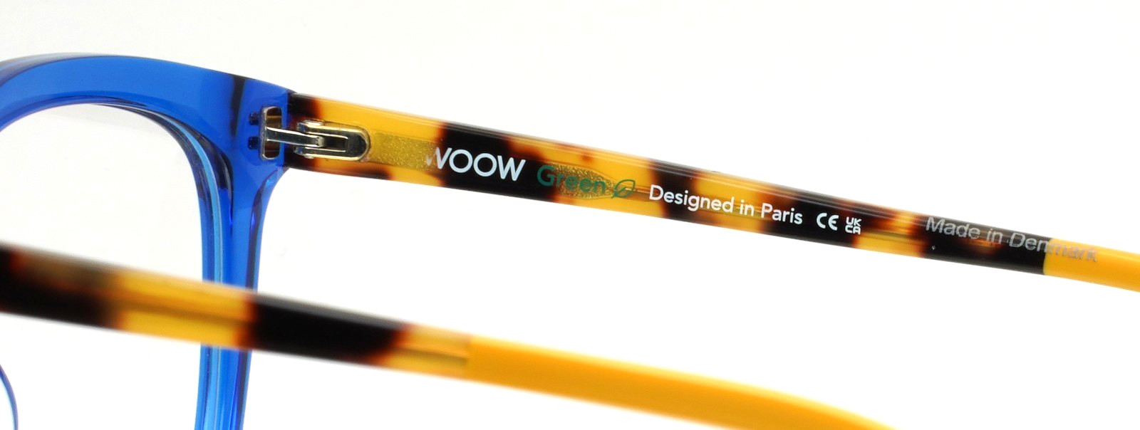 WOOW Warm Up 2 2888 Electric Blue Transparent Womens Square Eyeglasses 53-20-140