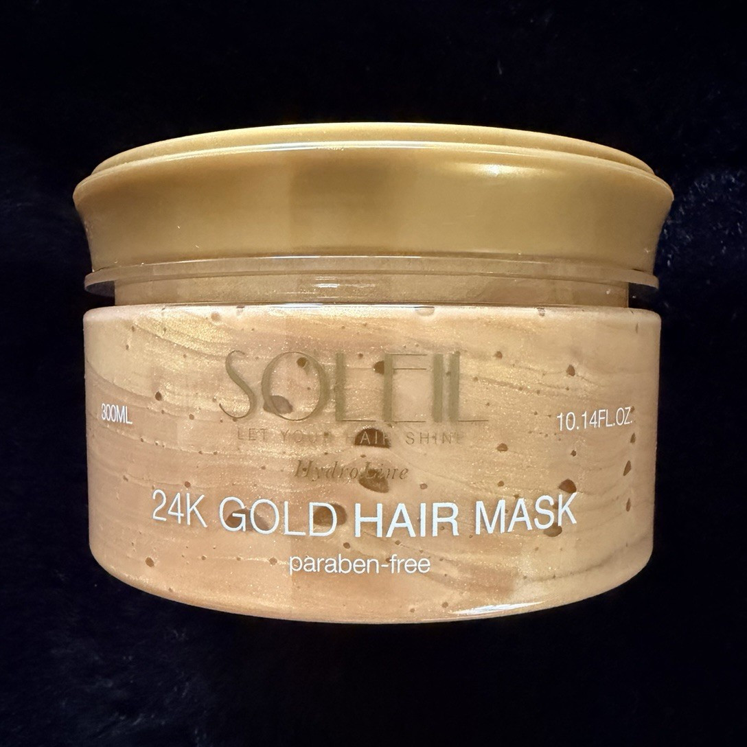Soleil Hydroline 24K Gold Hair Mask Paraben-Free 10.14 fl oz Exp 11/2029