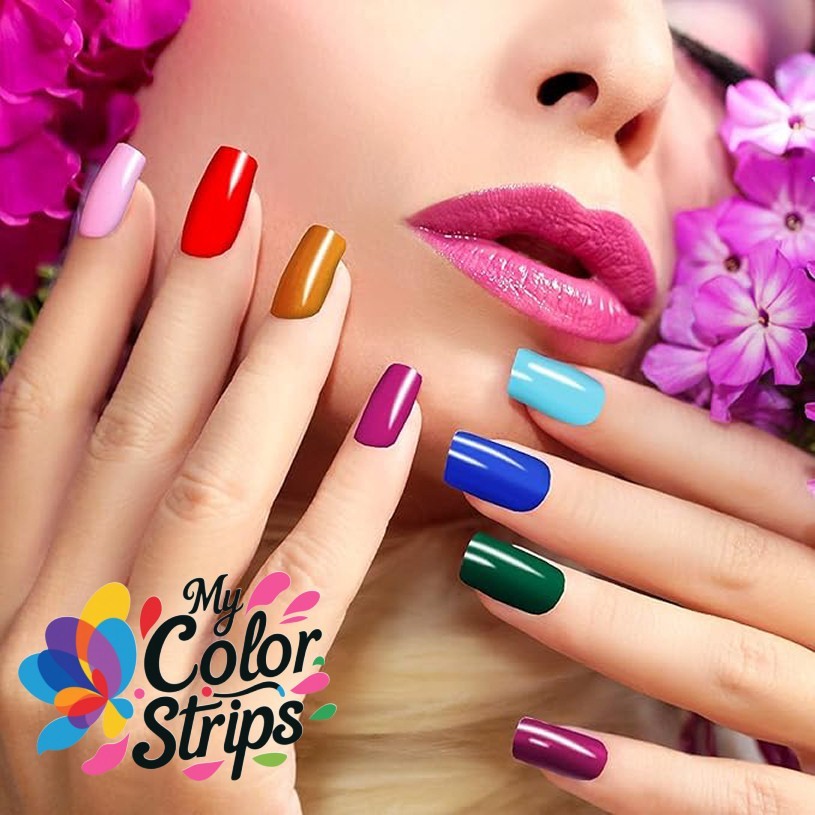 Full Size Nail Wraps Stickers Polish Look Art Flower/Sky/Love Gift Fun Nails USA