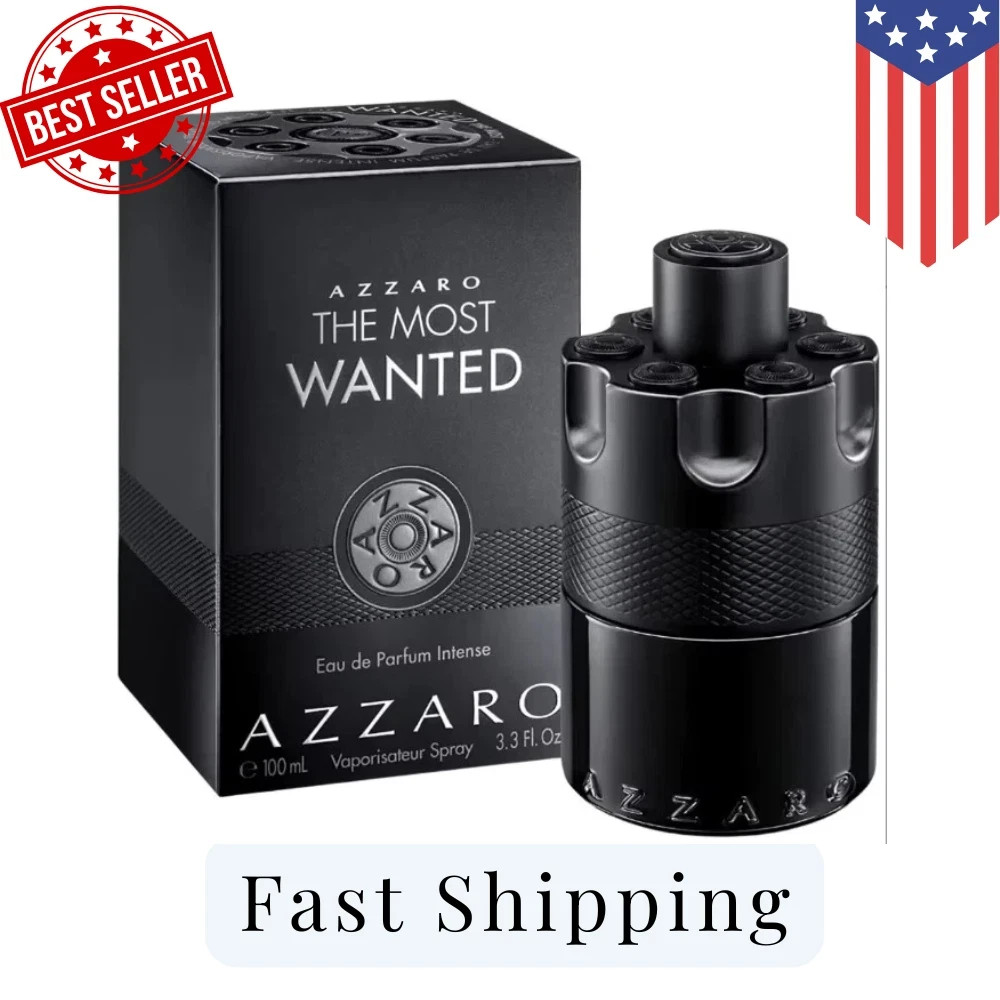 Azzaro The Most Wanted for Men 3.4 fl oz Eau de Parfum Intense Spray Fast Ship