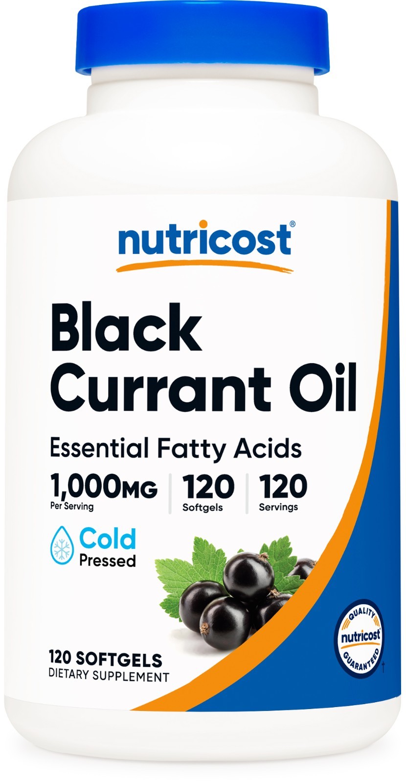 Nutricost Black Currant Oil (1000mg) 120 Softgels – Essential Fatty Acids