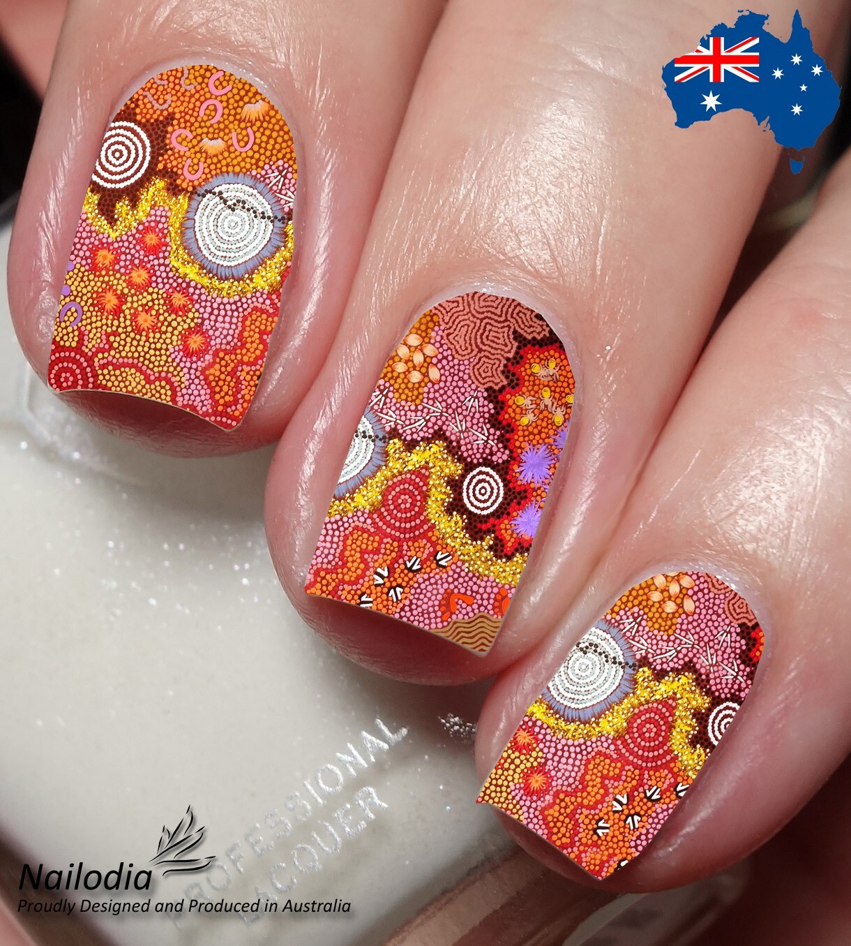 Aboriginals Indigenous Painting Nail Art Decal Sticker Water Transfer Slider