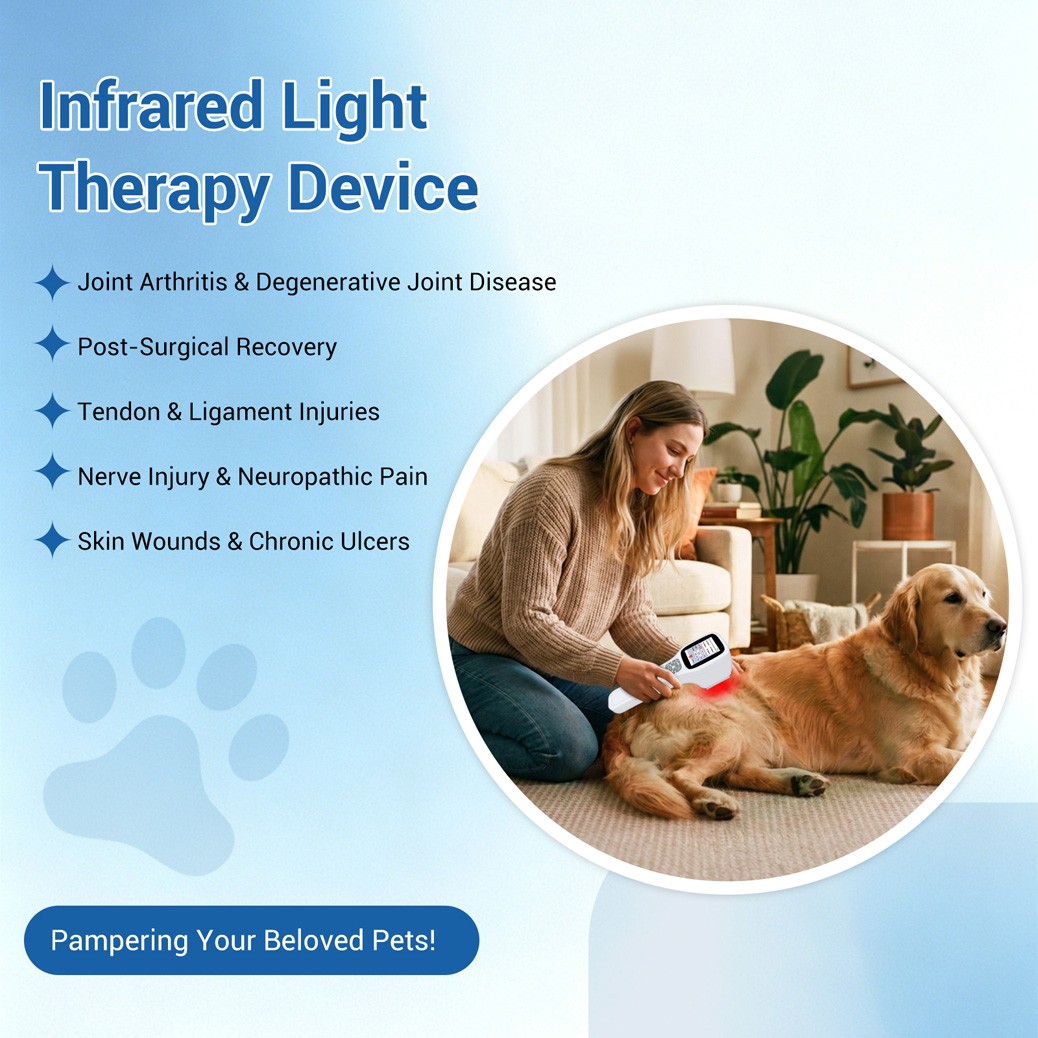 2.5W Cold Laser Therapy for Hand Pain 25 Diodes 4 Wavelength Independent Control