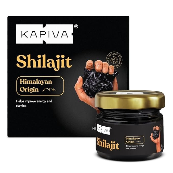 Kapiva Original Himalayan Shilajit/Shilajeet Resin 20g,For Energy, Endurance