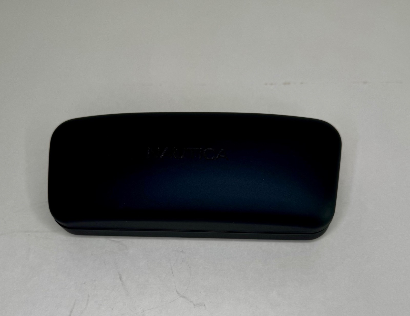 Nautica Hard Clamshell Case for Eyeglasses or Sunglasses – Felt Lining – Black