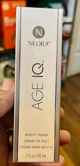 Neora Age IQ Night Cream 1oz Hyaluronic Acid Moist All Skin Types EXP 03/2028