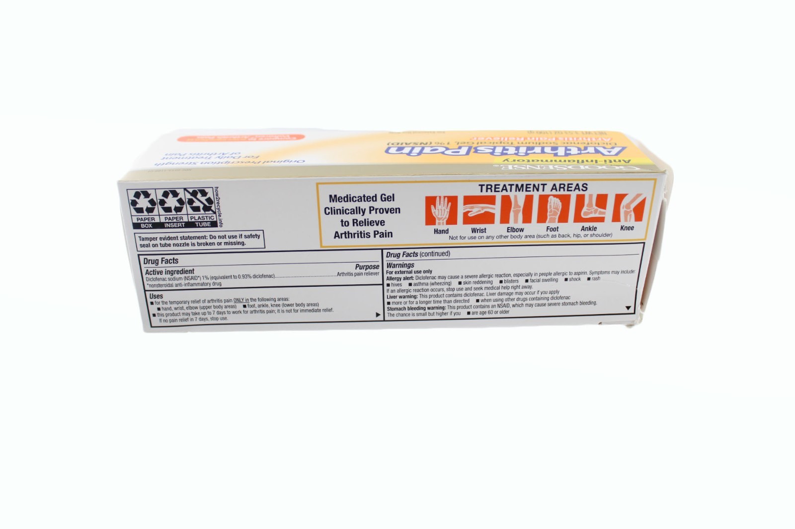 GoodSense Arthritis Pain Relief Gel Diclofenac Sodium 1 Percent 3.53 oz