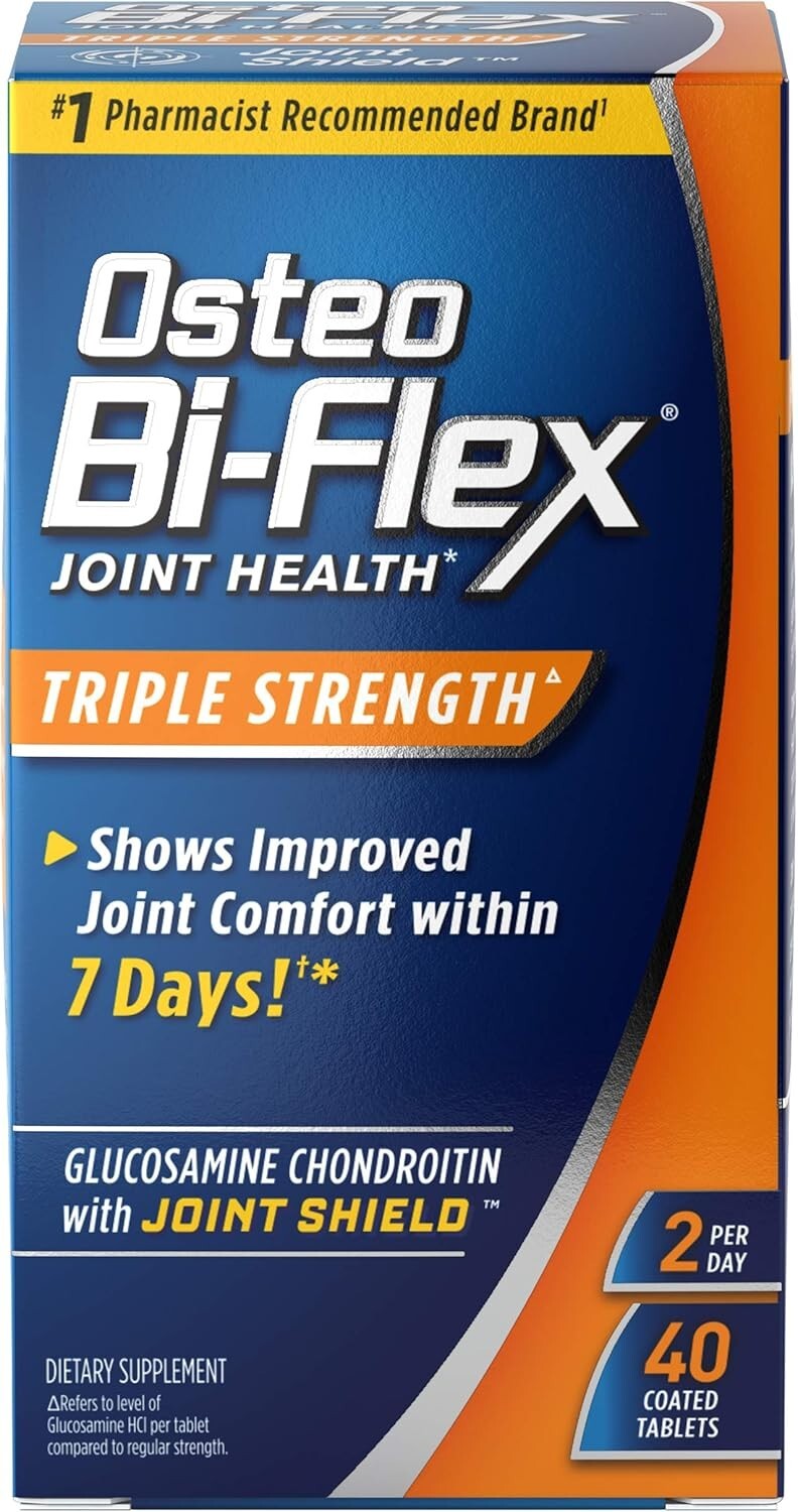 SM Osteo Bi-Flex Triple Strength, Coated Tablets,40ct