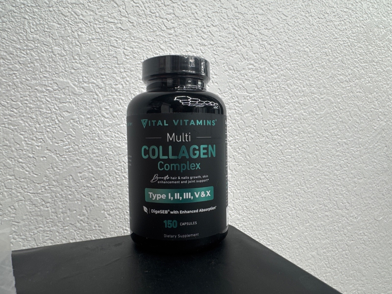 Vital Vitamins Multi Collagen Complex, Black Bottle – 150 Capsules