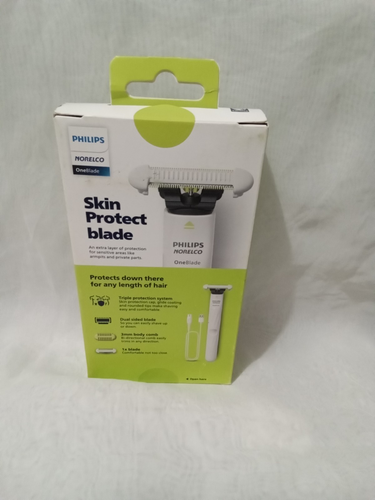 Philips Norelco OneBlade Intimate SkinProtect Trimmer Shaver QP1924/70 -NEW #p92
