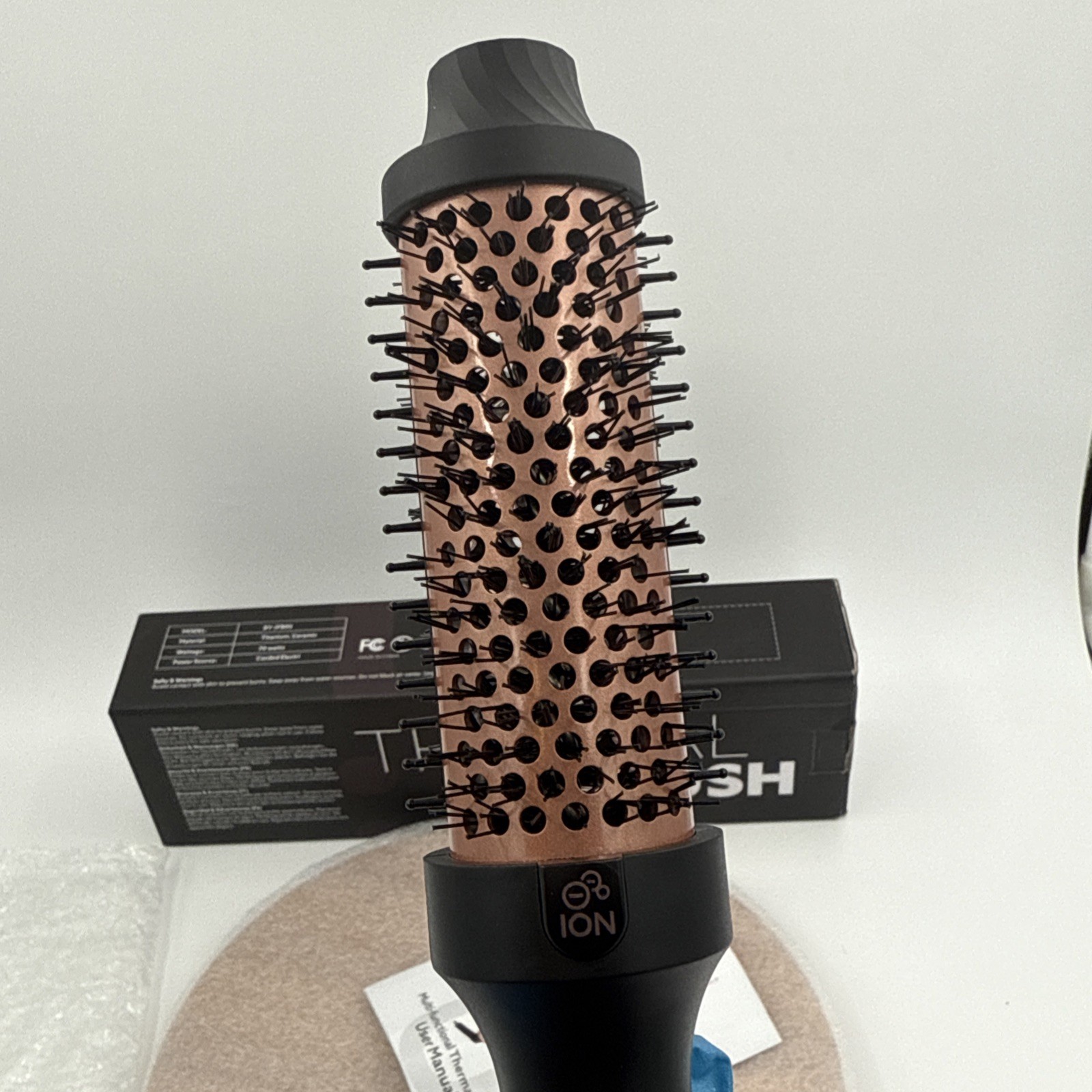 1.5″ Heated Round Thermal Brush Ceramic Ion 430 ∘ F Styling BY-JFB05
