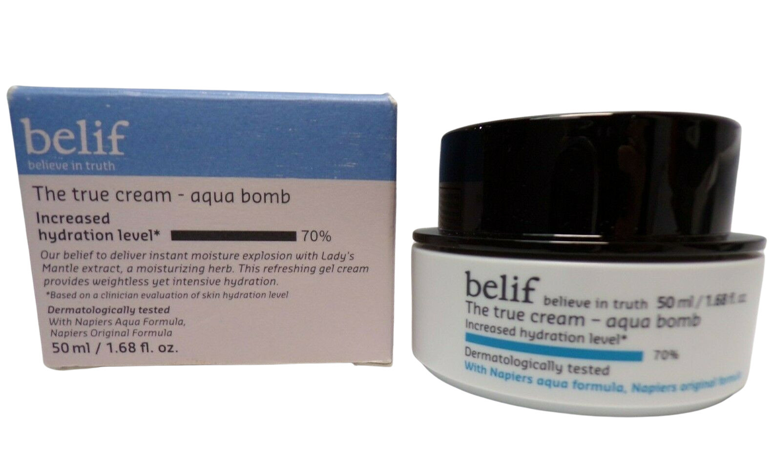 belif The True Cream Aqua Bomb NEW Full Size In Box 1.68 fl oz *SET OF 2 *