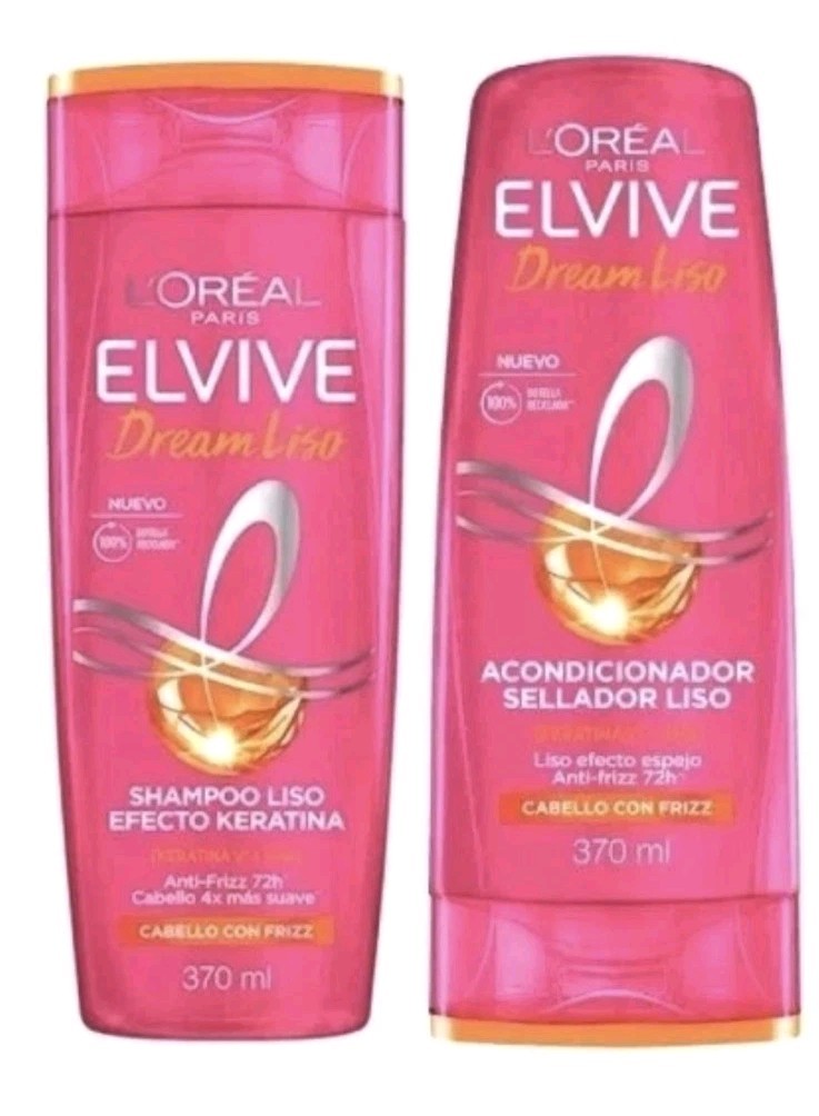 L’Oréal Paris Elvive Dream Liso 2-Pck Shampoo 370ml + Conditioner 370ml