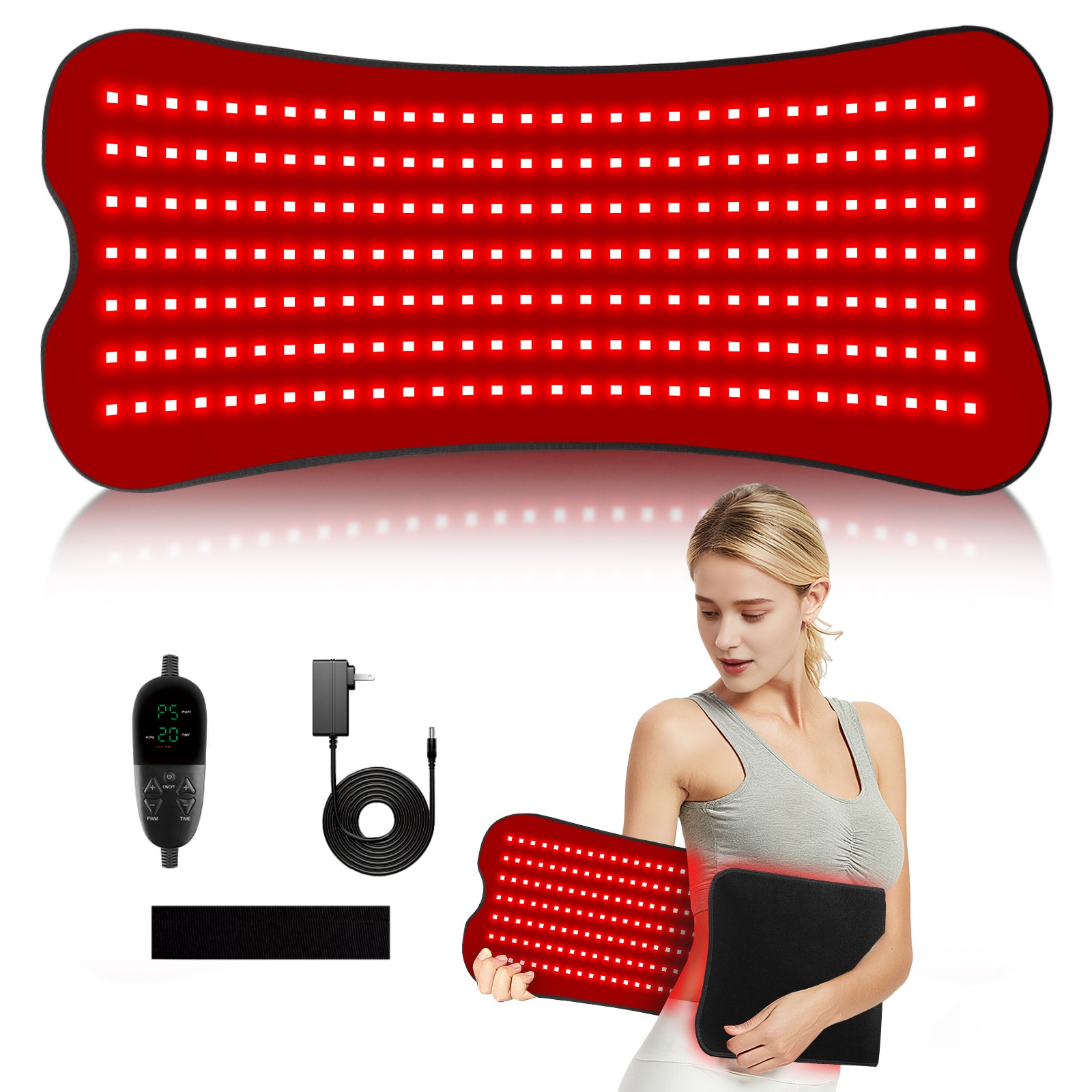 LED Red Light Therapy Pad Infrared Mat Device Back Full Body Muscle Pain Relief
