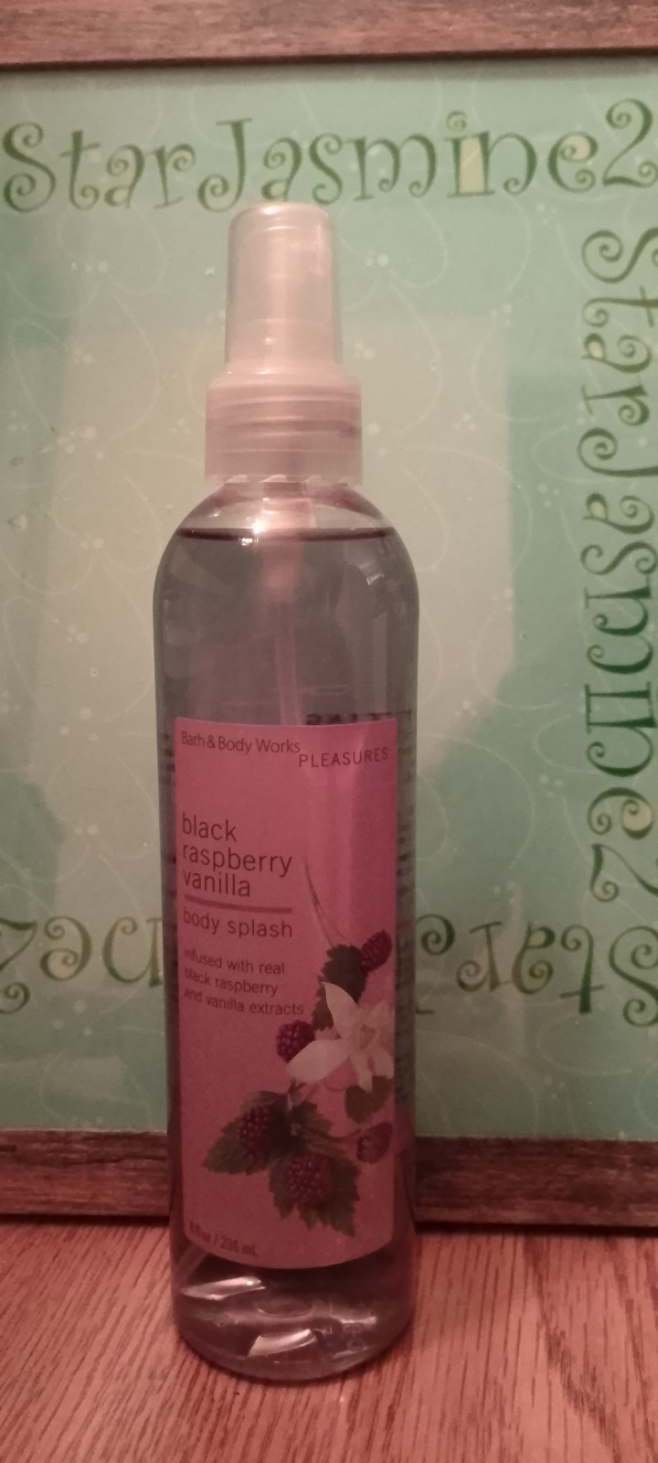 Bath & Body Works Pleasures Black Raspberry Vanilla Body Splash 8oz