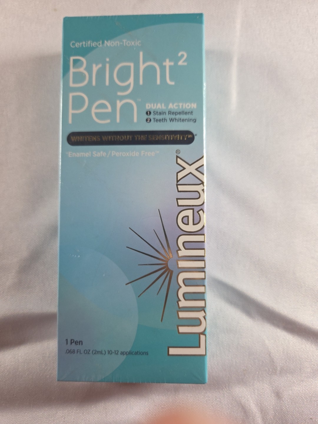 Lumineux Bright2 Dual Action Stain Repellant & Whitening Pen – 0.068 fl oz