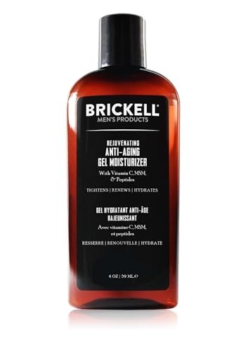 Rejuvenating Anti-Aging Gel Moisturizer for Men, Natural & Organic, Reduces Fine