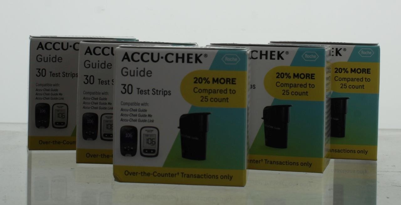 150 Accu-Chek Guide Test Strips 5 boxes of 30 Free Shipping Exp 1/2027+