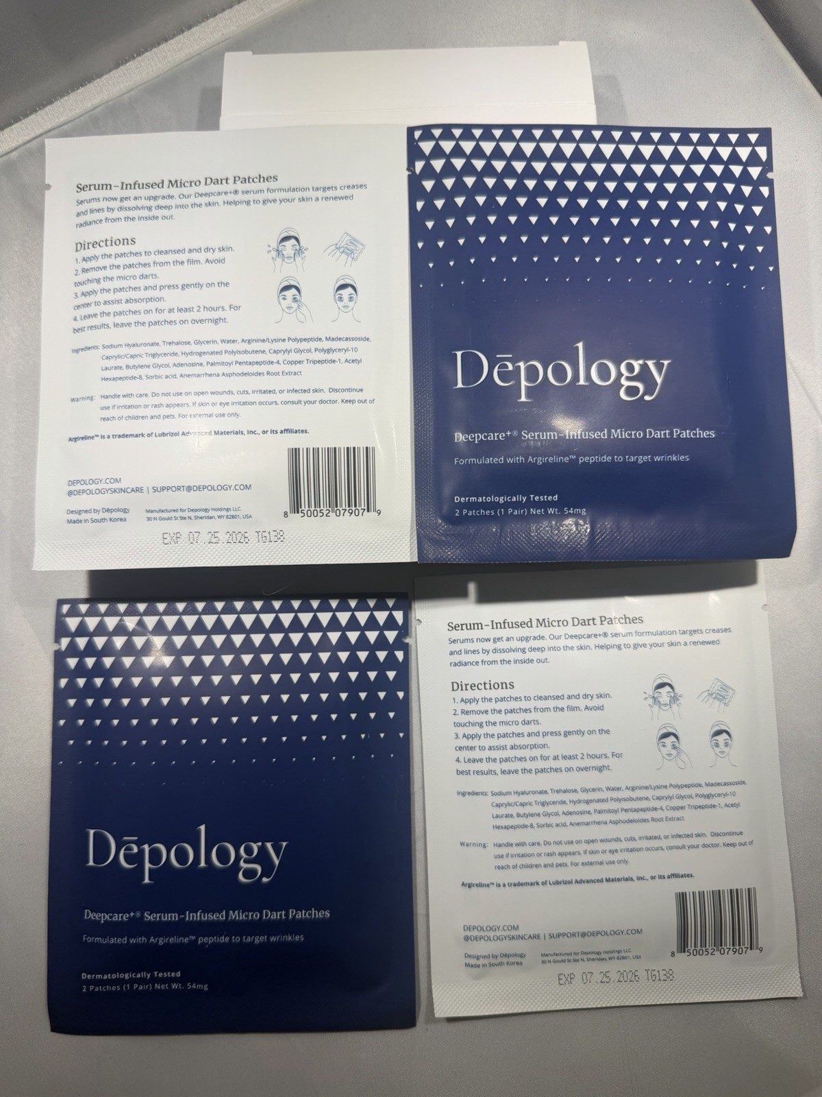Depology Deepcare+ Micro Dart Patches 3 Boxes (24 Patches / 12 Pairs)Exp 07/2026