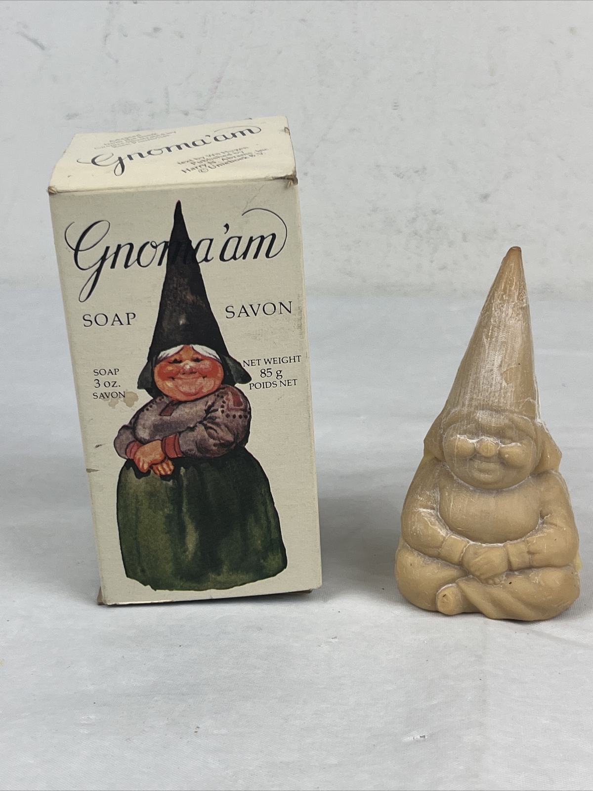 1979 Gnomes Collectible Soap Figurines Gnoma’am & Gnoman Twincraft Unused 1970s