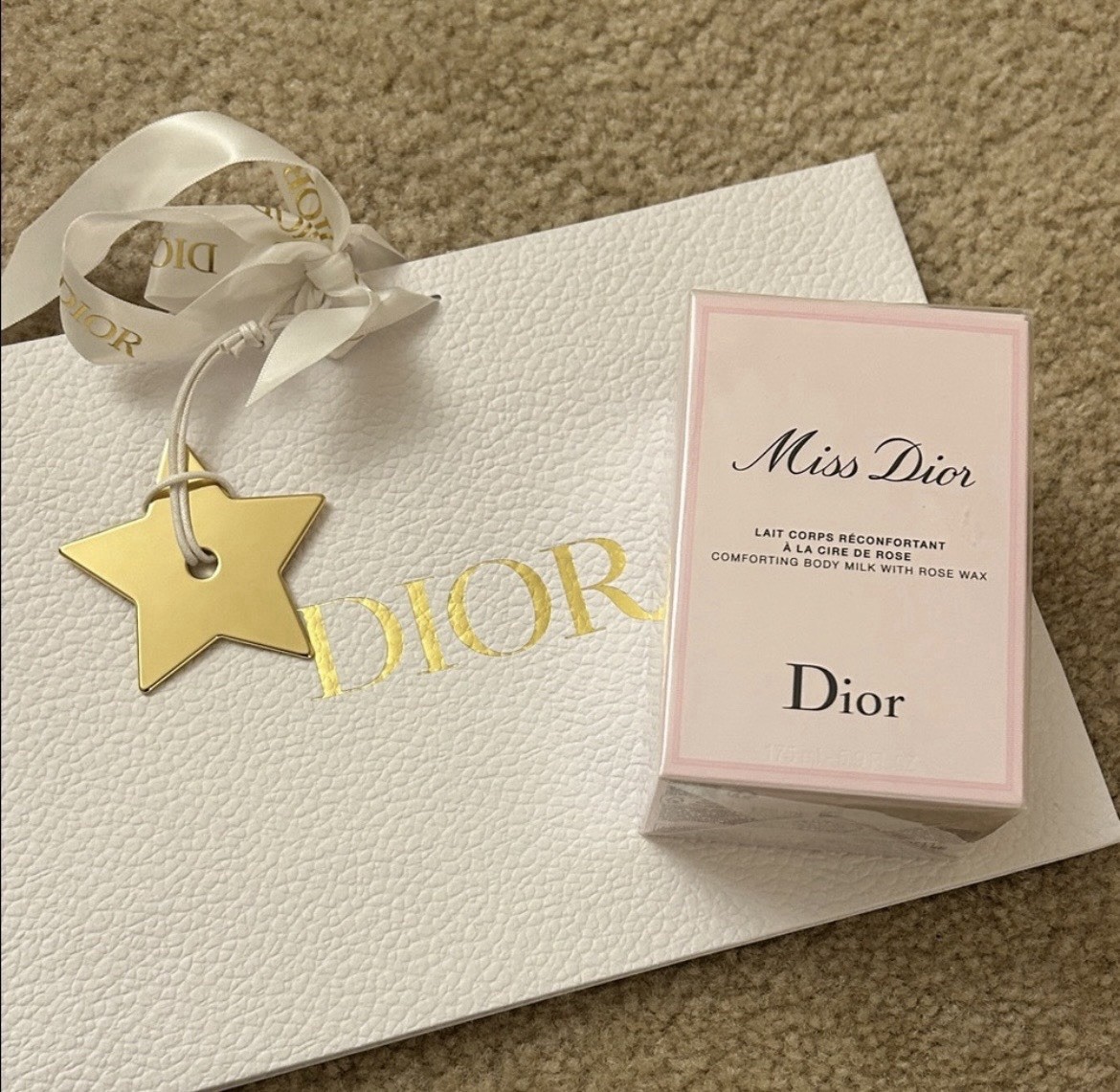 Miss Dior comforting body milk with rose wax 175 ml