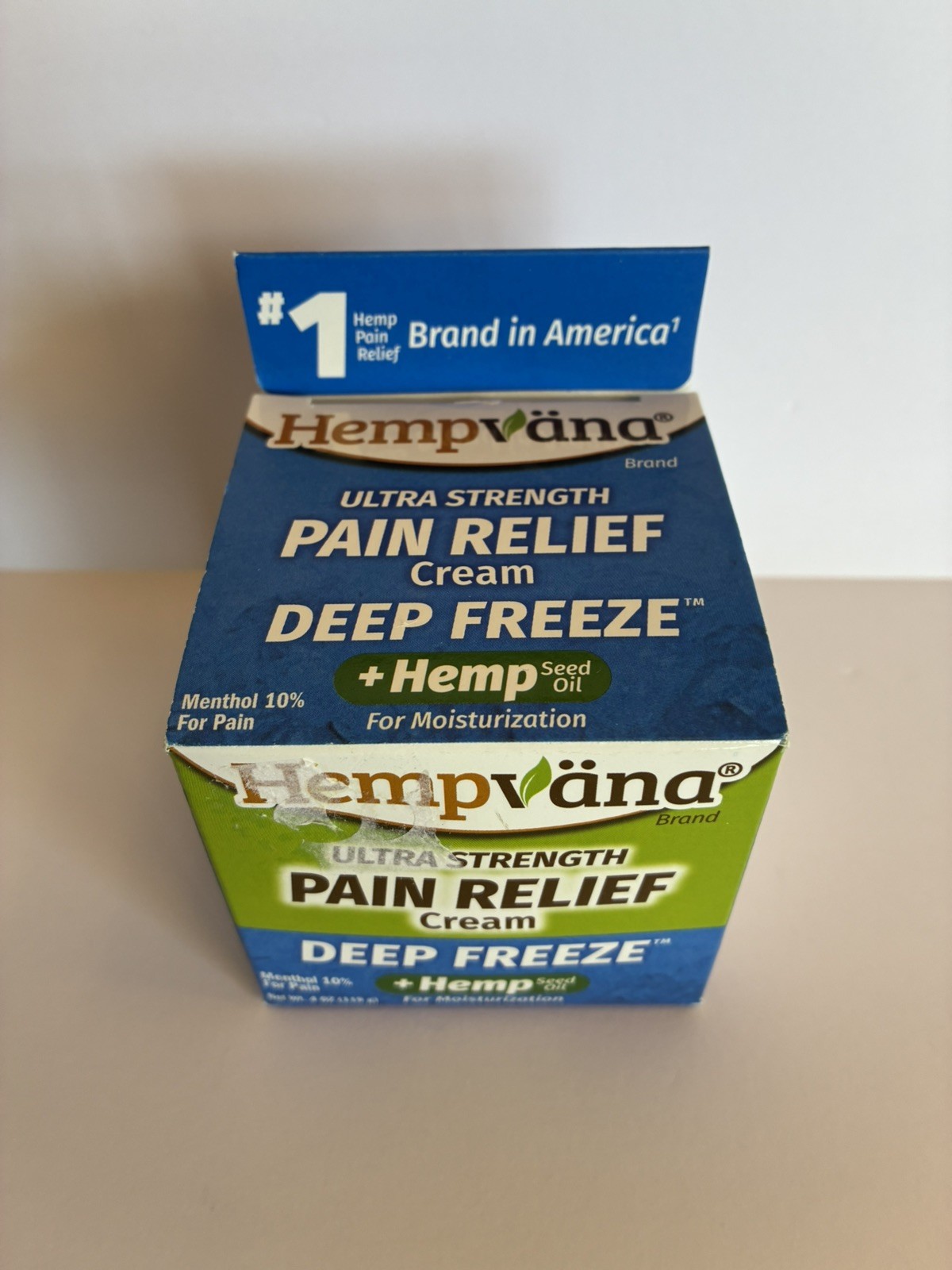 Hempvana Ultra Strength Pain Relief Cream DEEP FREEZE 4 oz Exp 2/24
