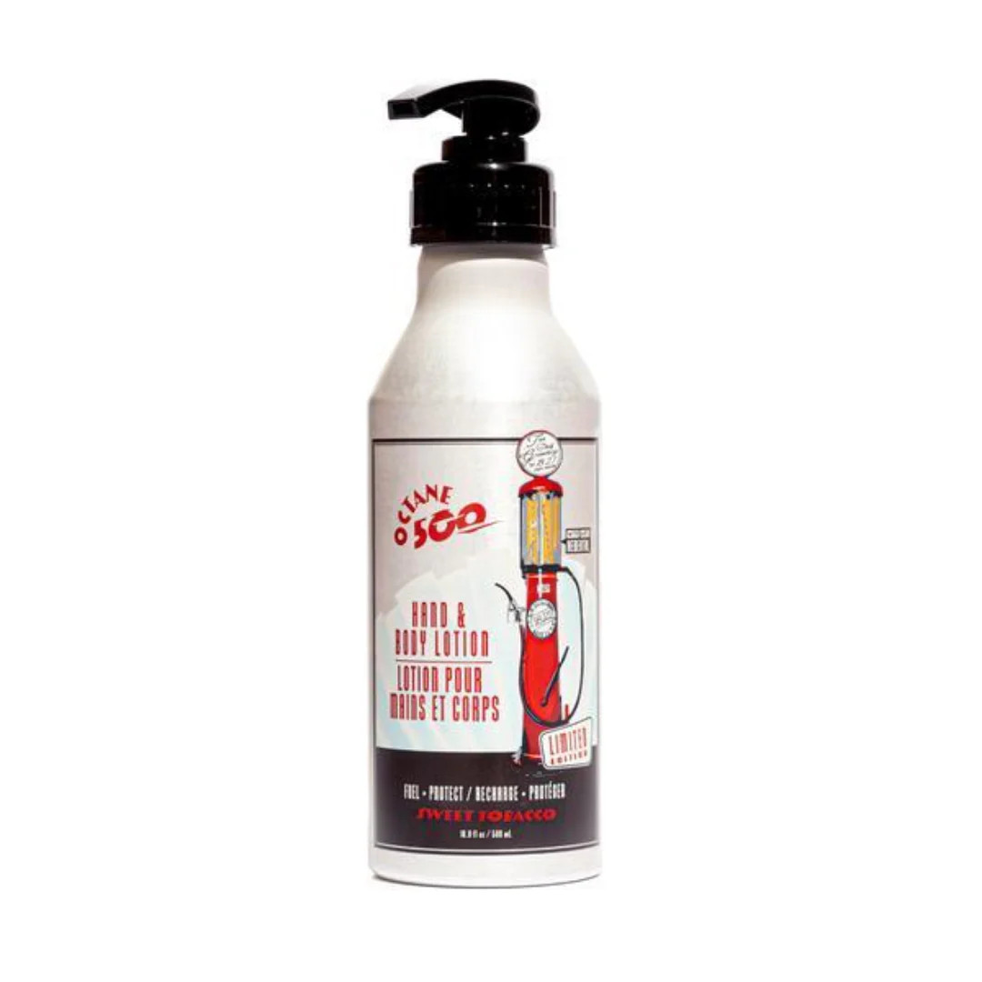 18.21 Man Made Octane 500 Hand & Body Lotion Sweet Tobacco 16.9oz