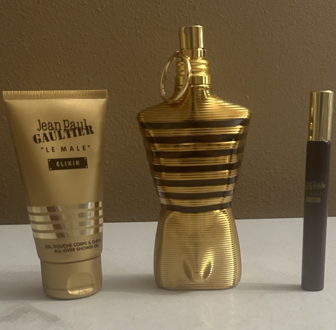 Jean Paul Gaultier Le Male Elixir Travel Size Spray Gift Set 0.1-2 fl oz