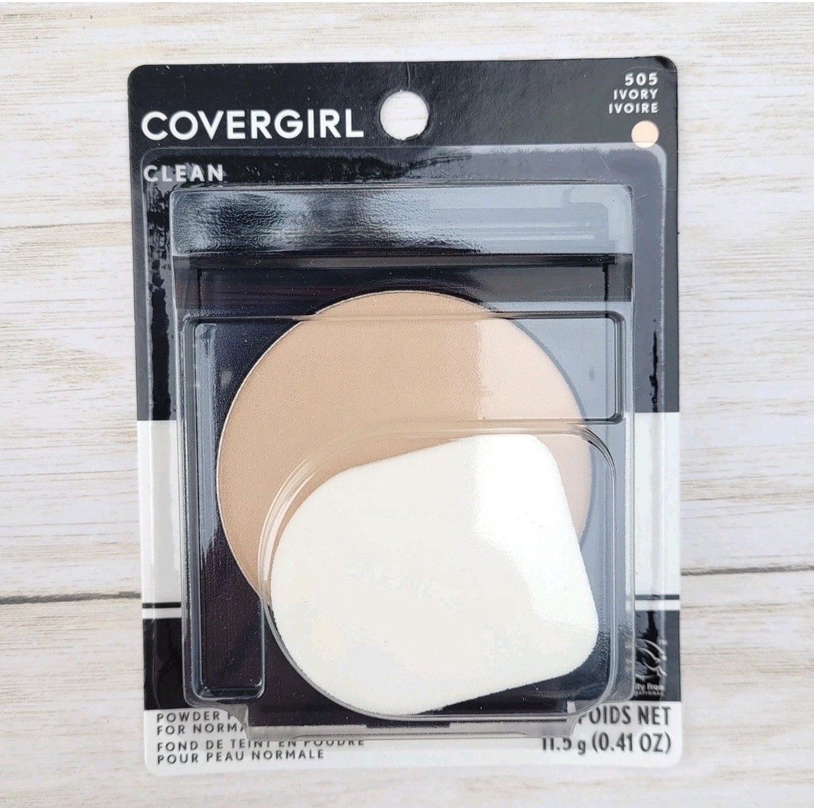 Covergirl Clean Powder Foundation for Normal Skin 505 Ivory Ivoire