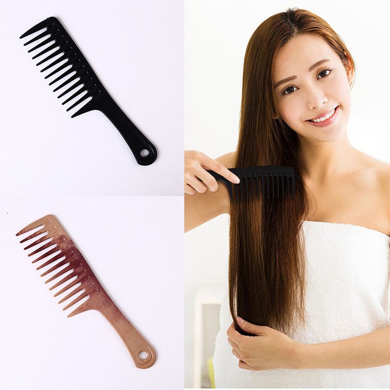 Hair Comb Basin Big Afro Detangler Wide Jumbo Tooth Handle Massive Brush Huge