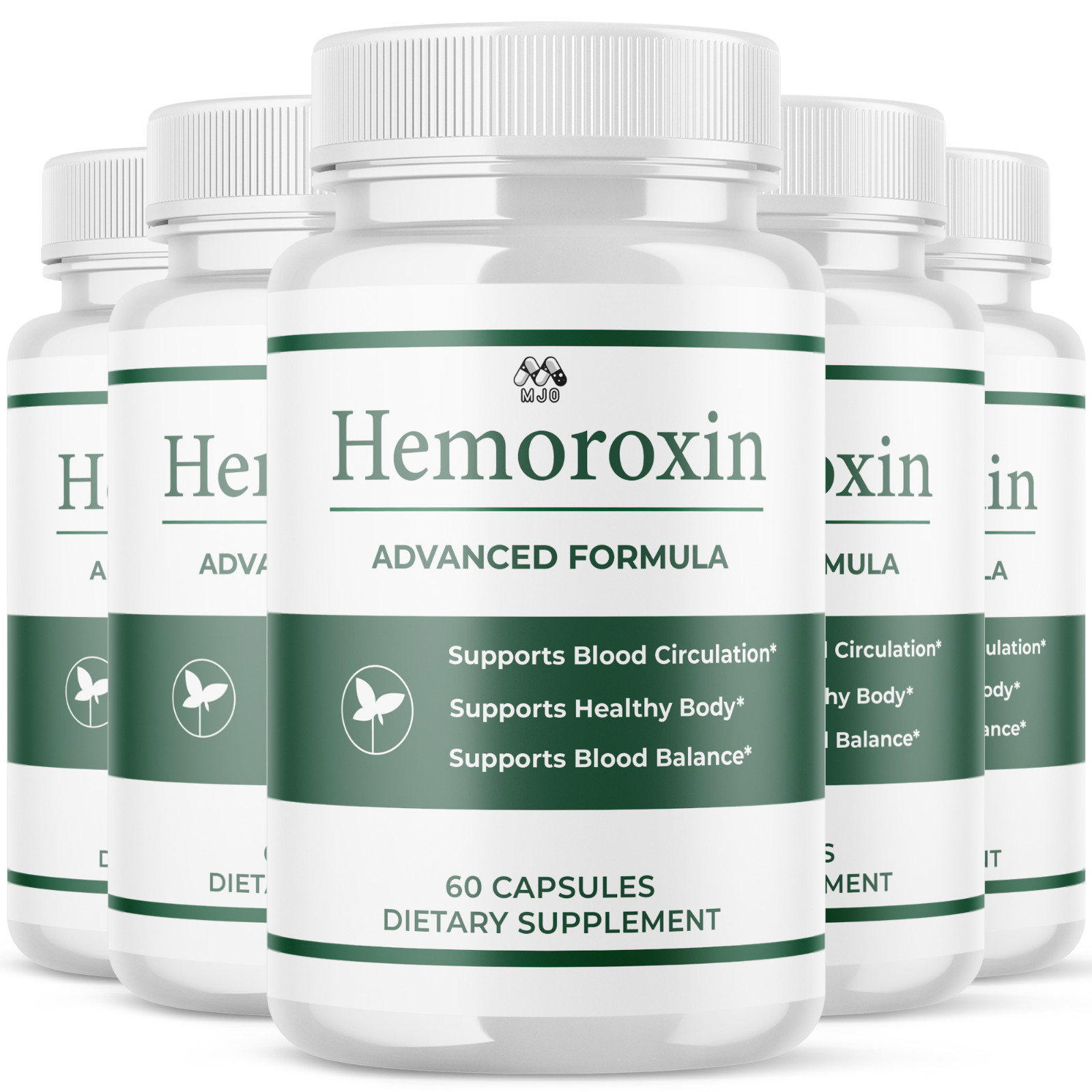 (5 Pack) Hemoroxin Advanced Support Blood Supplement Formula300 Capsules