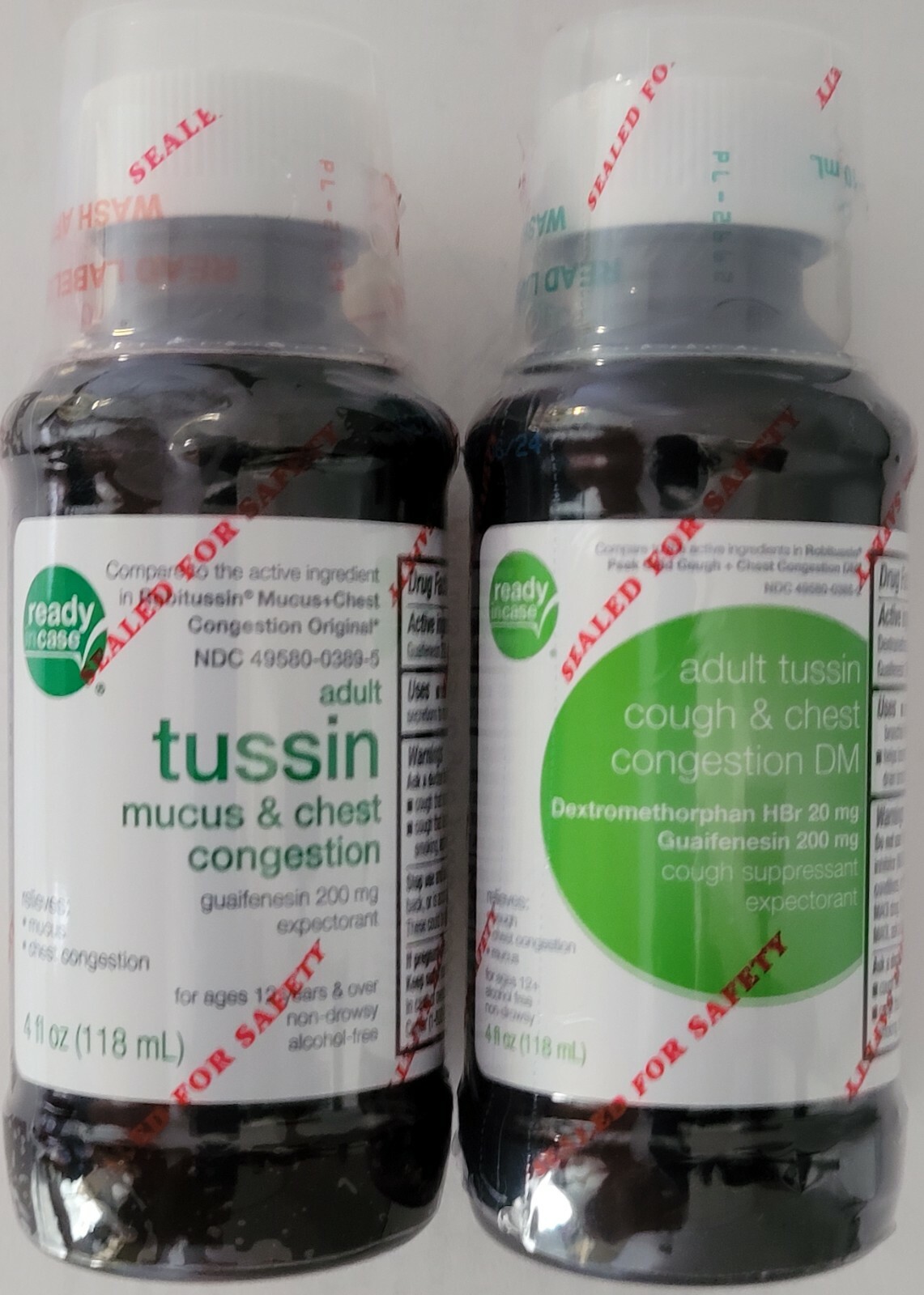 Tussin Cough Relief & Chest Decongestant Syrups 4 Oz, Select: Expectorant or DM