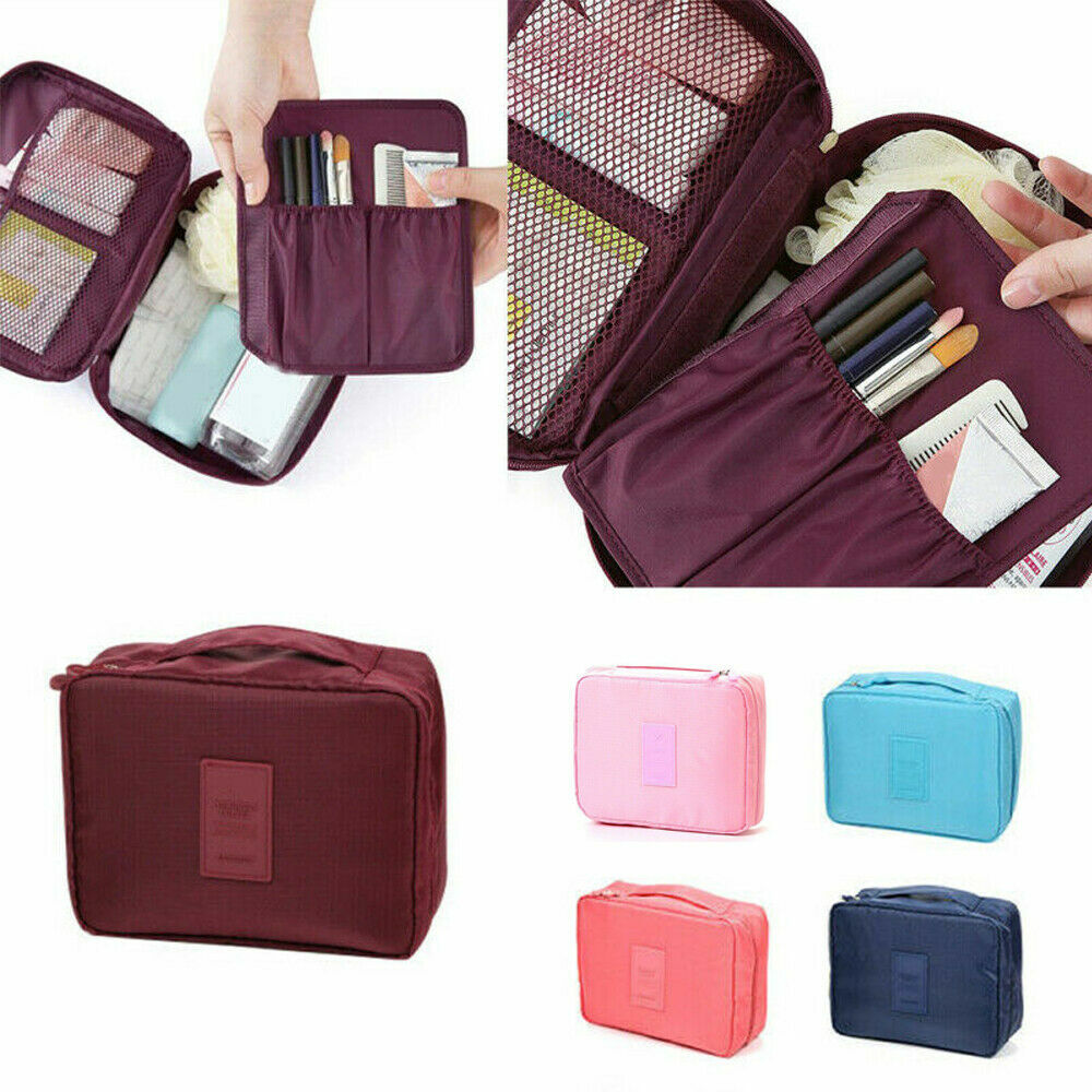 Cosmetic Bag Makeup Case Pouch Toiletry Wash Organizer Travel Bag School Pack