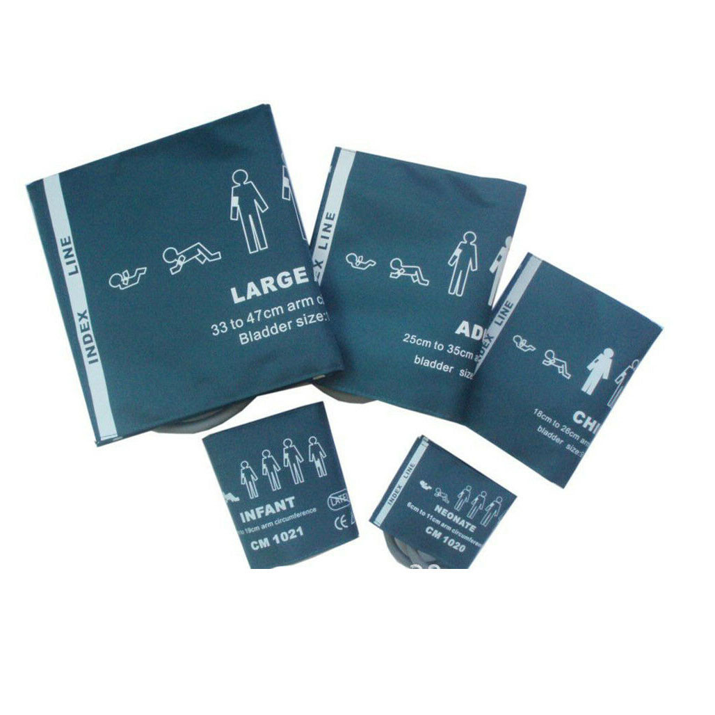 Blood Pressure Testing cuff Patient Monitor NIBP cuffs Double Tube 6 size