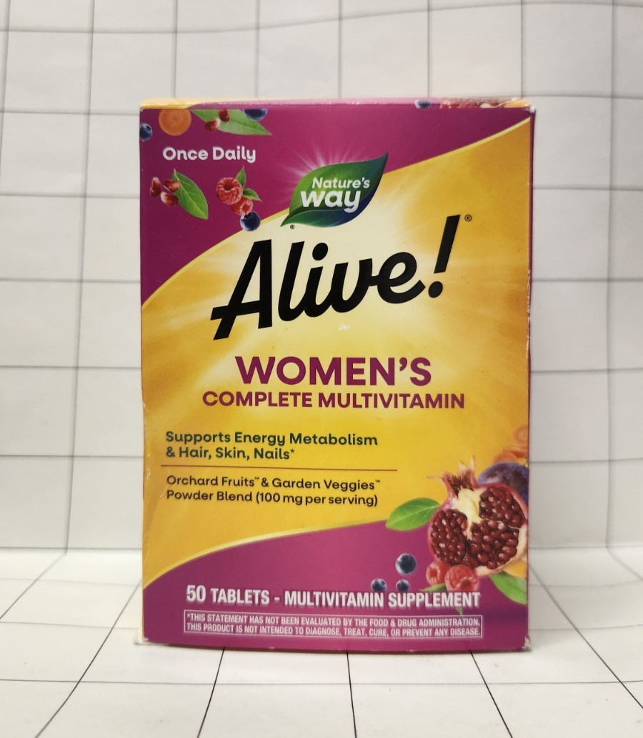 Alive! Women’s Complete Multivitamin 50 Tablets Exp 09/2026 or Longer