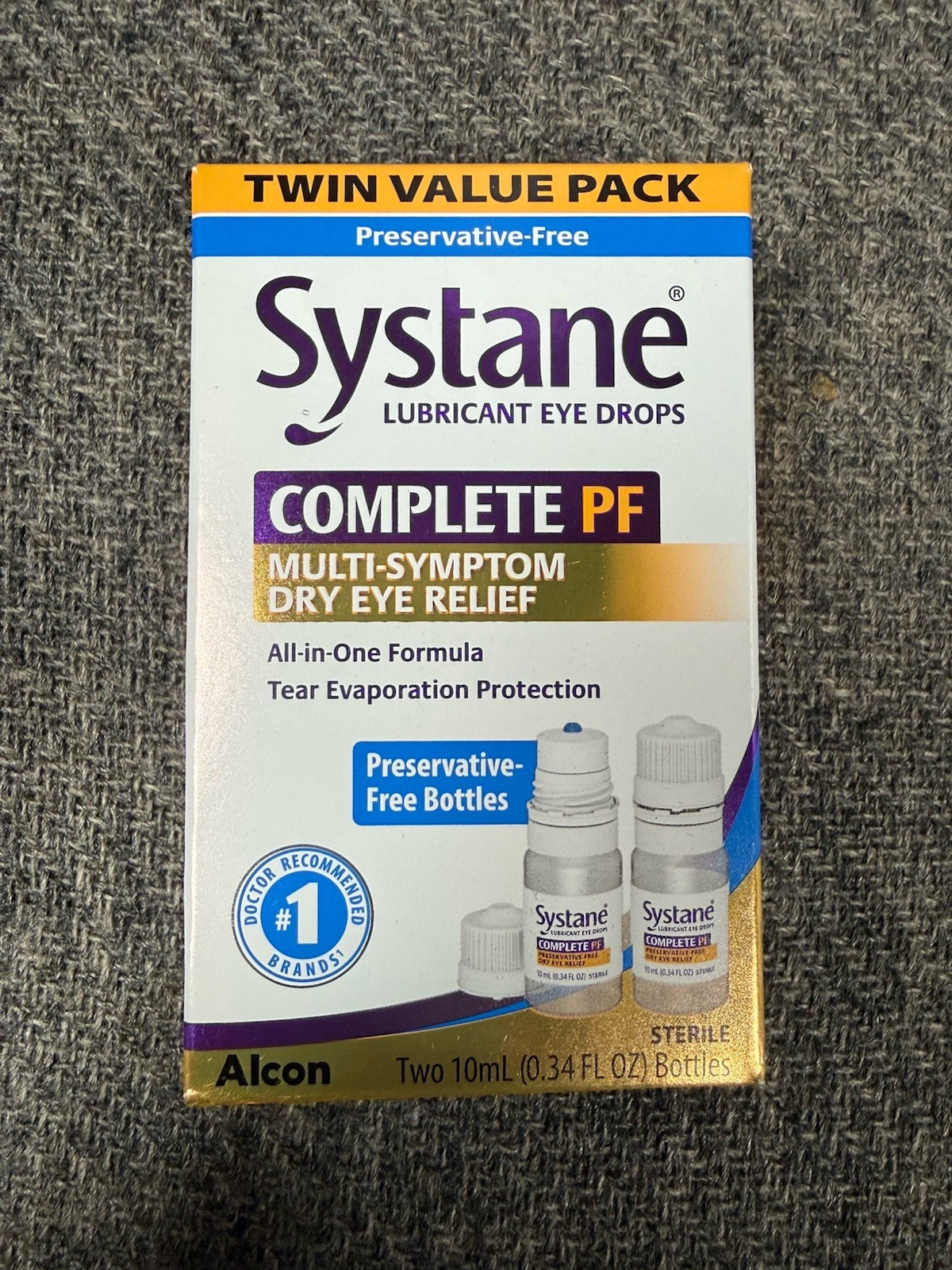 SYSTANE Complete PF Dry Eye Relief Drops Preservative Free Twin Pack Exp 2028