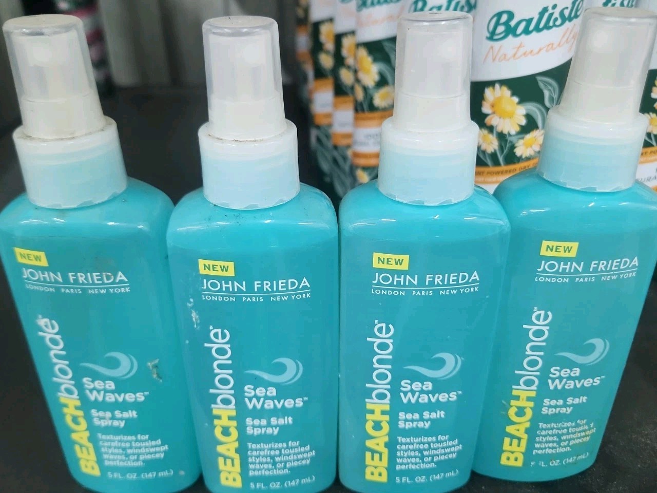 4x John Frieda Beach Blonde Sea Waves Salt Spray Texturizes tousled style 5oz EA