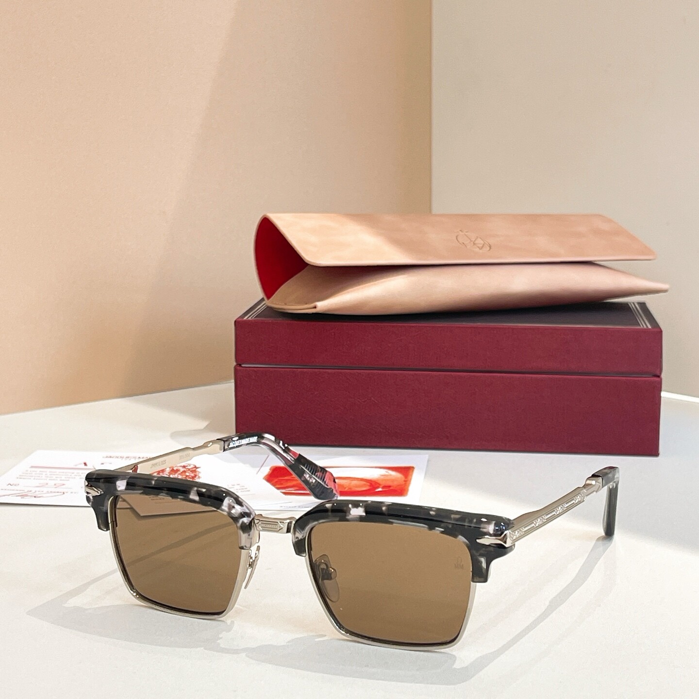 JMM ALIN High Quality Sunglasses Men Square Metal Frame Fashion Sunscreen Women