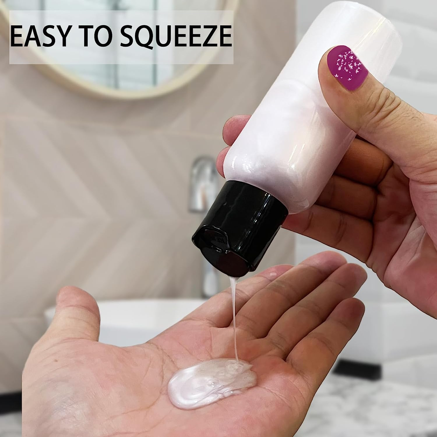 TSA Approved 5 Pack Travel Bottles – Leakproof Toiletry Containers with Labels