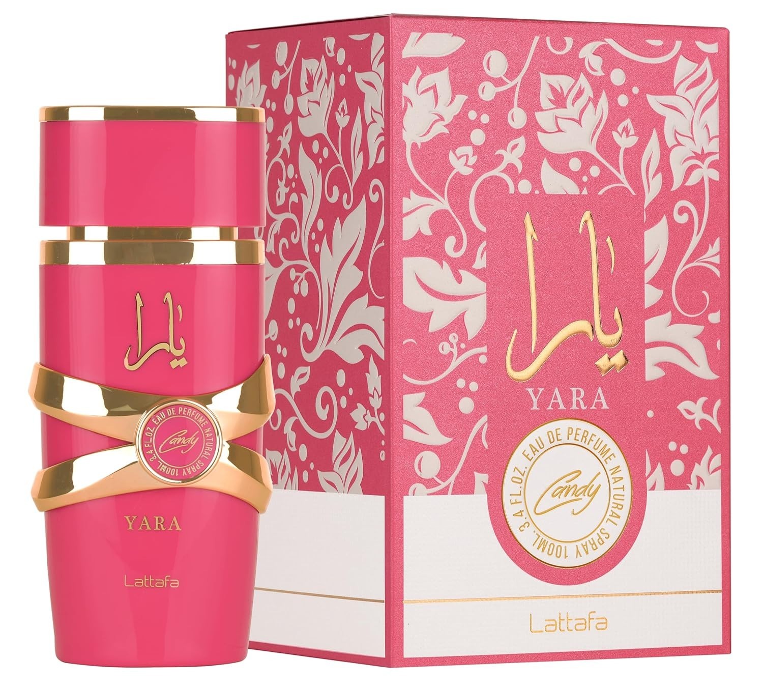 Lattafa Yara Candy Eau de Parfum Spray for Women 3.4 oz / 100 ml – New in Box
