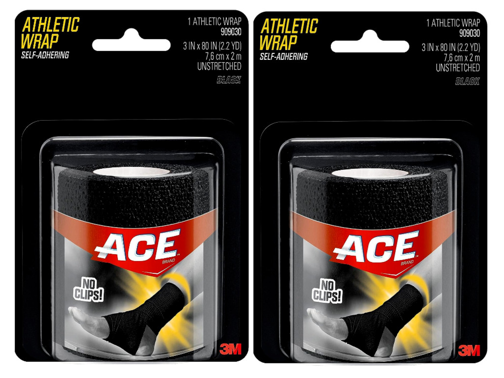 Ace Athletic Wrap, Black 2 Pack