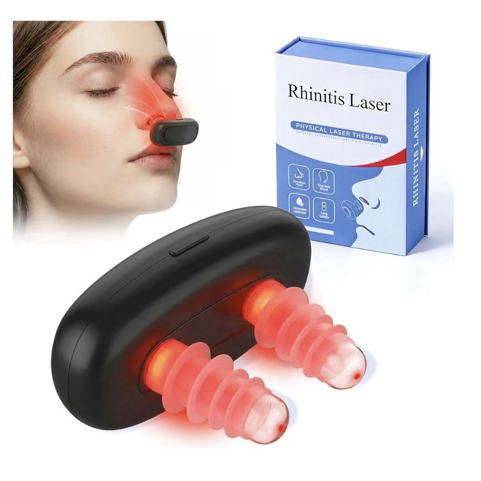 Laser Nasal Therapy Device for Cold & Flu Relief, Unisex, Black