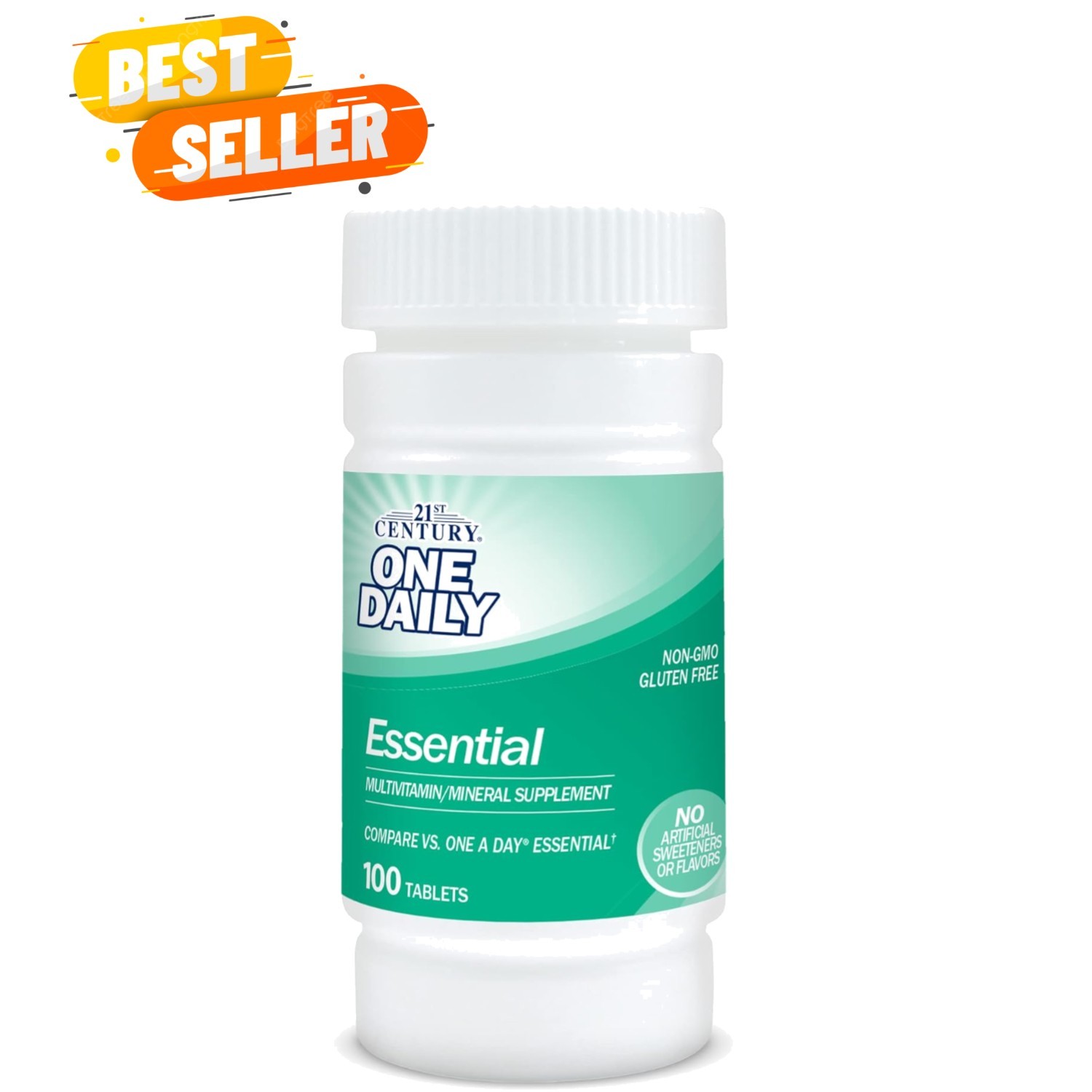 One Daily Essential Tablets, 100 Count – Gluten Free Multivitamin for Adults