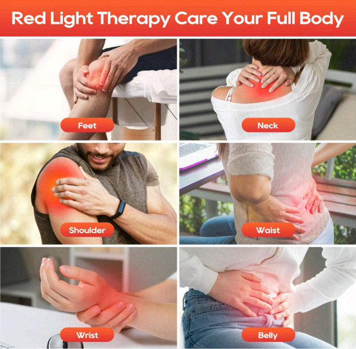 Red Light Therapy for Body and Face, 660nm 850nm 940nm Infrared Redlight-Therapy