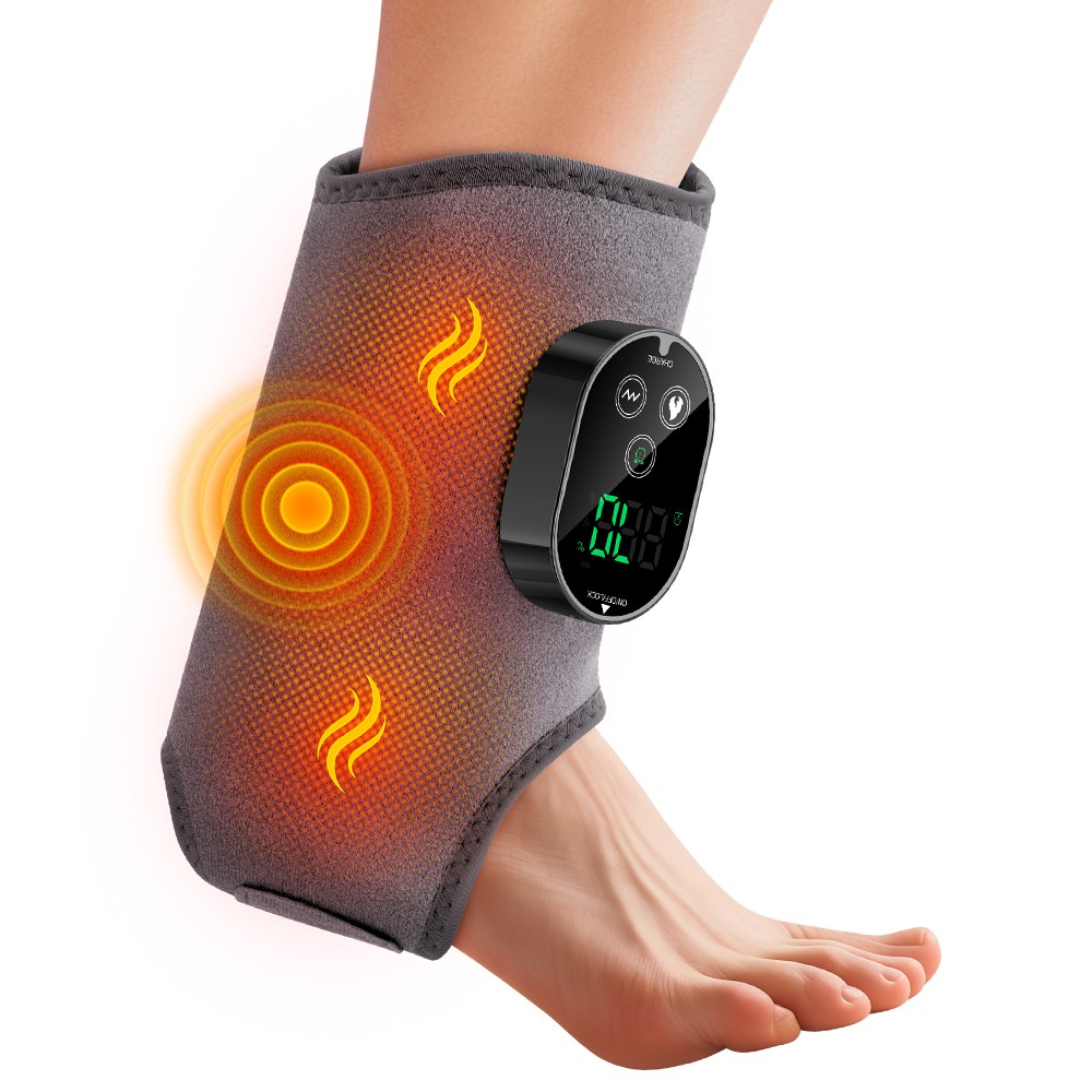 3000mAH Electric Foot Ankle Massager for Pain Relief Heating Vibration Therapy