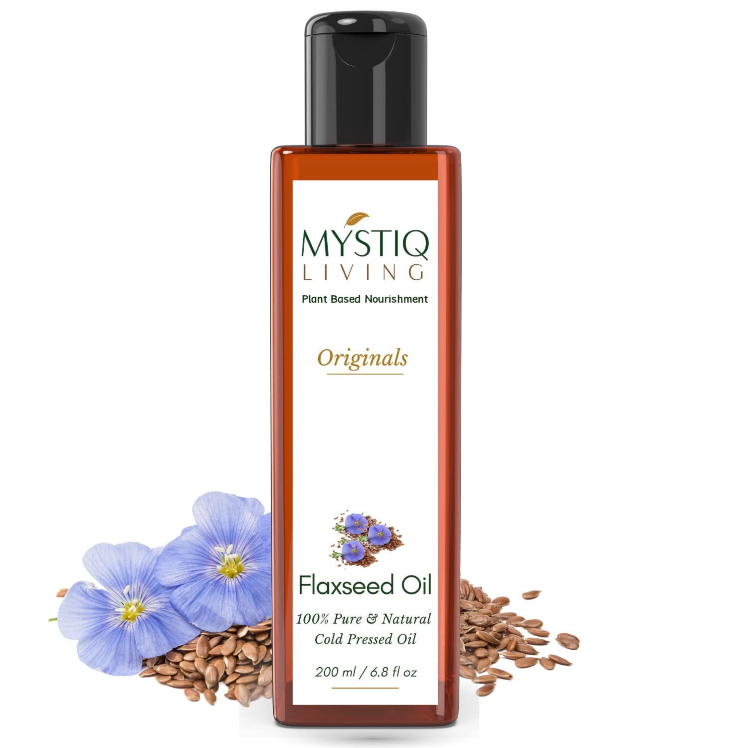 Mystiq Living Flaxseed Oil For Skin And Hair 200ml