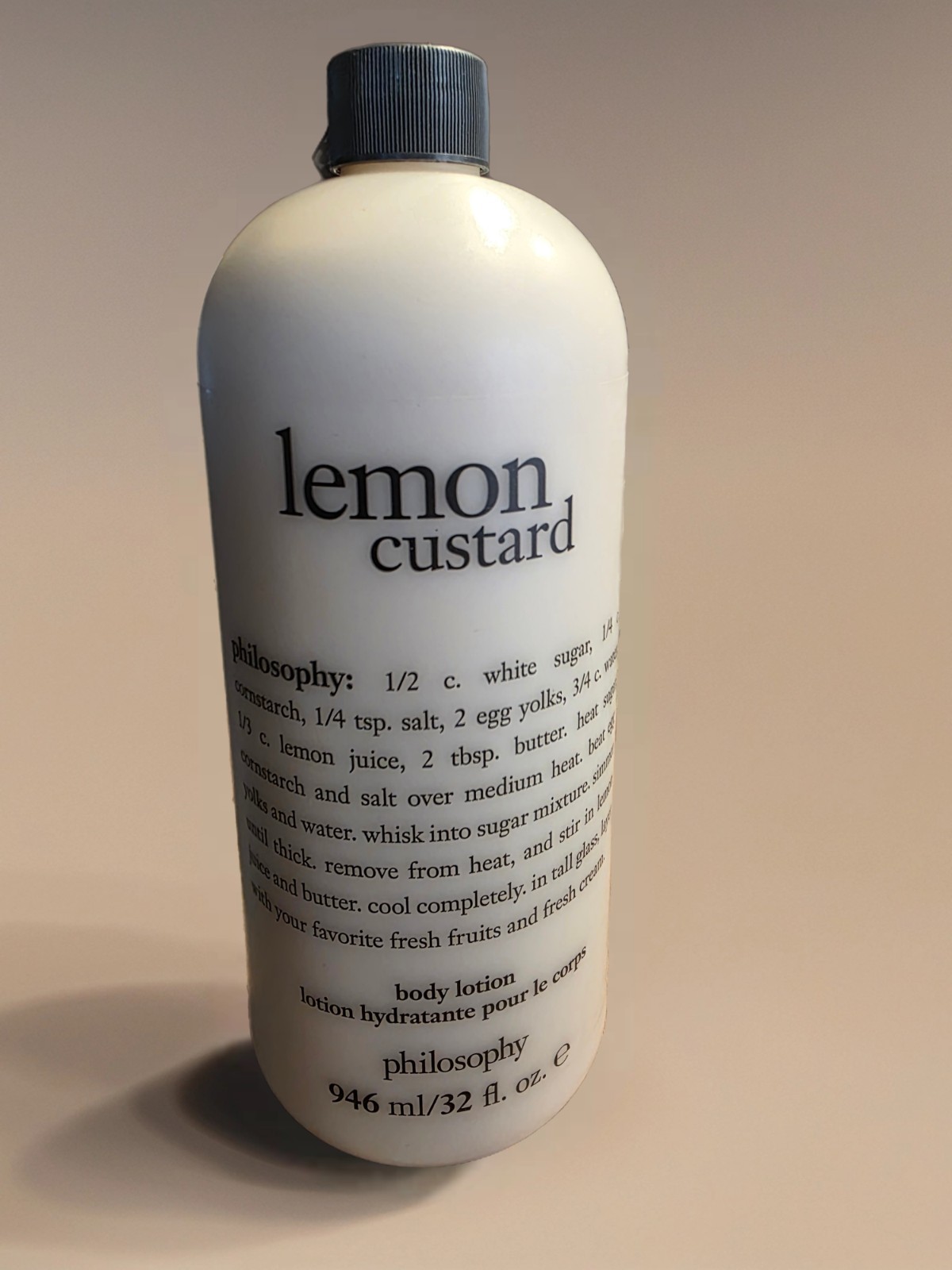 Philosophy – Lemon Custard – BODY LOTION – 32 oz New