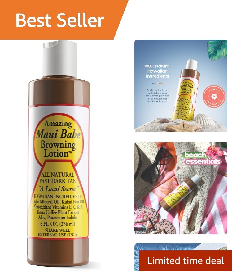 Hawaiian Browning Lotion – Natural Sun Tan Accelerator
