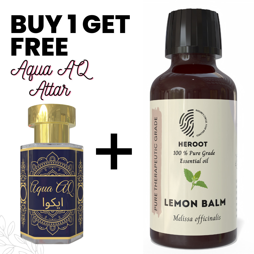 Lemon Balm Essential Oil 10ml Aromatherapy Diffuser Home Fragrance + Free Attar